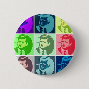 John F Kennedy 6 Cm Round Badge