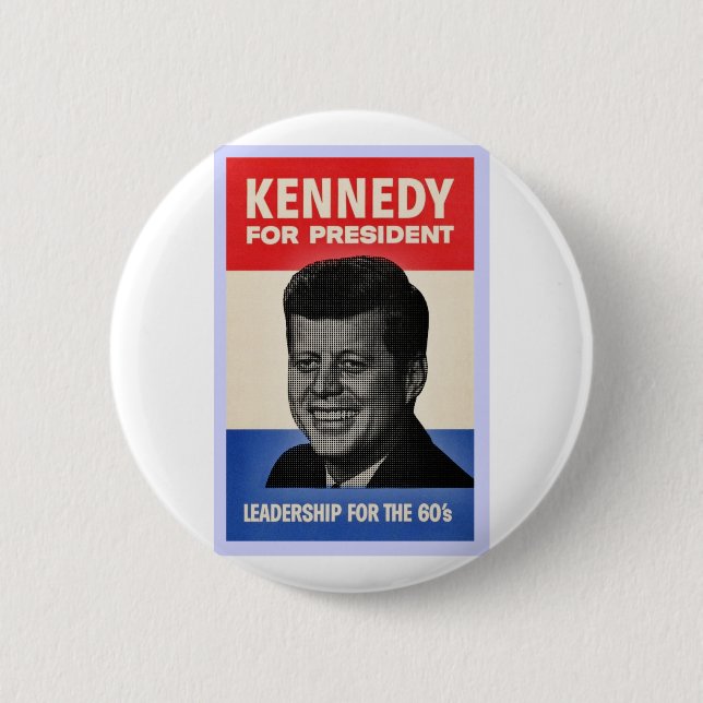 John F Kennedy 6 Cm Round Badge (Front)