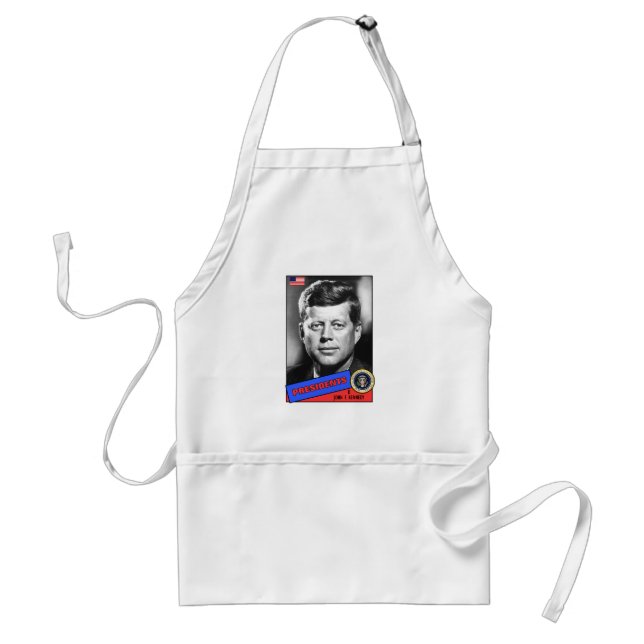 John F. Kennedy Baseball Card Standard Apron (Front)
