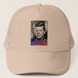 John F. Kennedy Baseball Card Trucker Hat