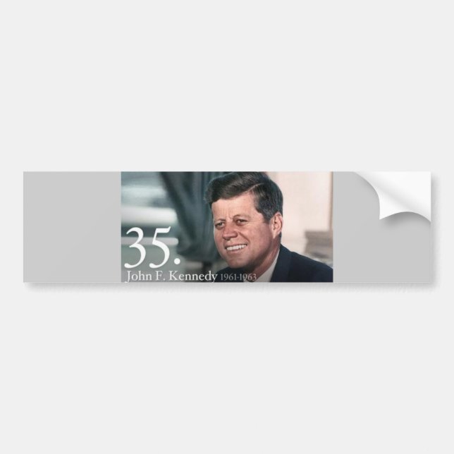 John F Kennedy Bumper Sticker (Front)