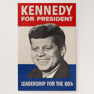 John F. Kennedy For President JFK Campaign Jigsaw Puzzle
