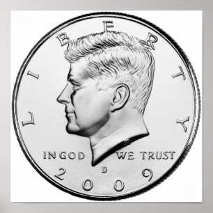 John F. Kennedy Half-Dollar Poster