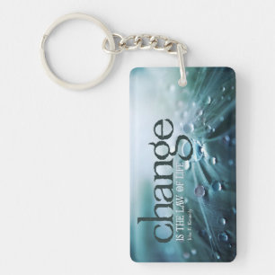 John F. Kennedy Inspirational Quote "Change" Key Ring