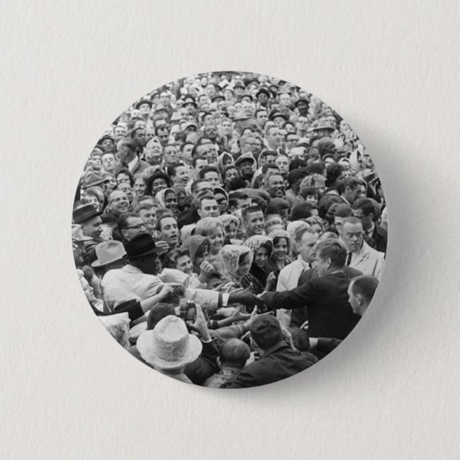John F Kennedy JFK Fort Worth Rally '63 6 Cm Round Badge (Front)