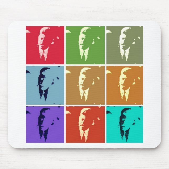 John F Kennedy/JFK  Pop Art Mouse Pad (Front)