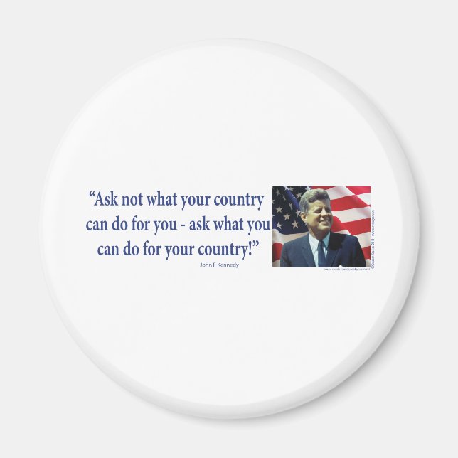 John F Kennedy Magnet (Front)