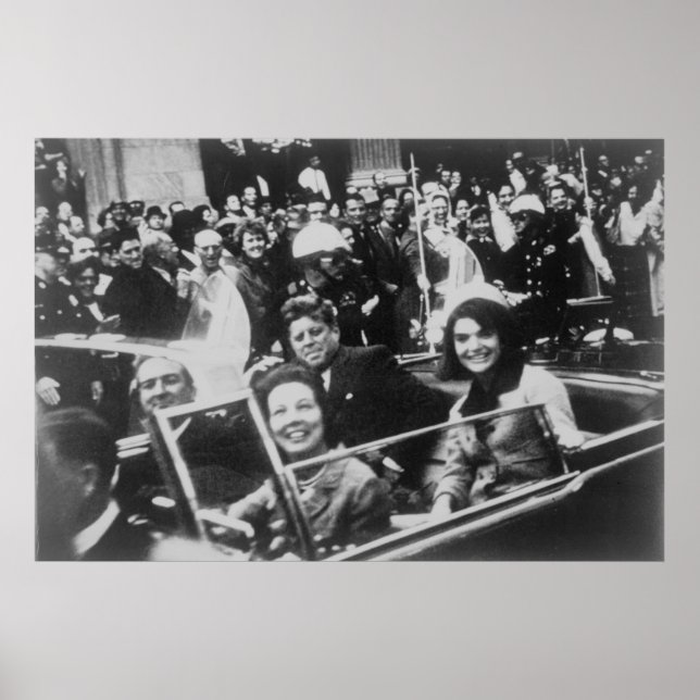 John F. Kennedy motorcade Dallas Texas Nov 22 1963 Poster (Front)