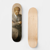 John F Kennedy Official Portrait by Aaron Shikler Skateboard (Front)