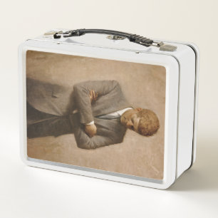 John F Kennedy Official Portrait Metal Lunch Box