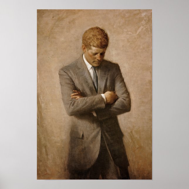 John F Kennedy Official Portrait Poster (Front)
