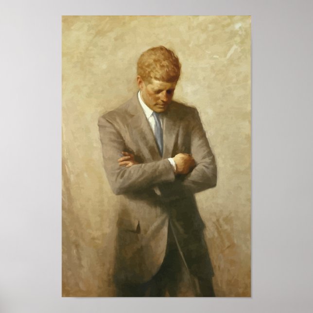 John F. Kennedy Painting Poster (Front)