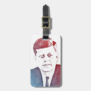 John F. Kennedy Pop Art Portrait Luggage Tag