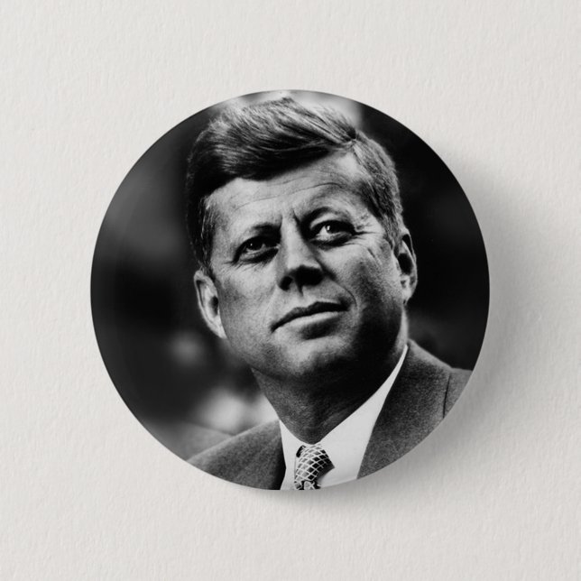 John F Kennedy President 6 Cm Round Badge (Front)