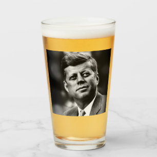 John F Kennedy President Glass