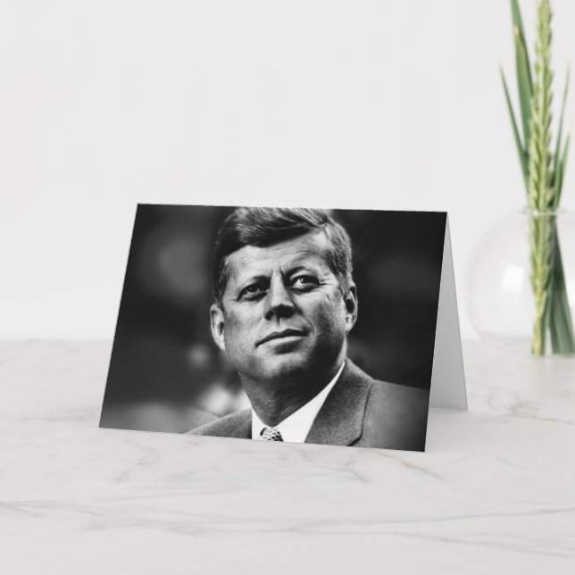 John F Kennedy President Holiday Card (Front)