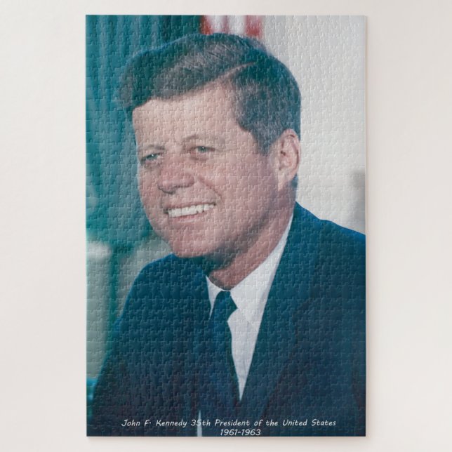 John F. Kennedy  President of the United States Jigsaw Puzzle (Vertical)