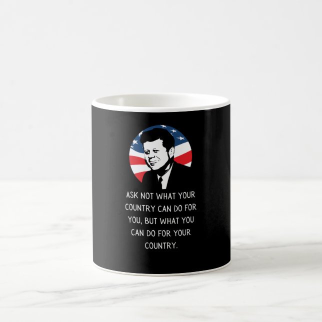 John F Kennedy Quote JFK Inauguration 2021 Gift Coffee Mug (Center)