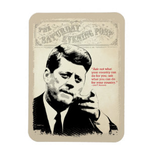 John F. Kennedy Quote Magnet