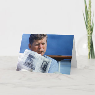 John F Kennedy Smoking Card