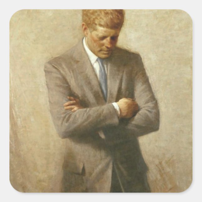 John F. Kennedy Square Sticker (Front)