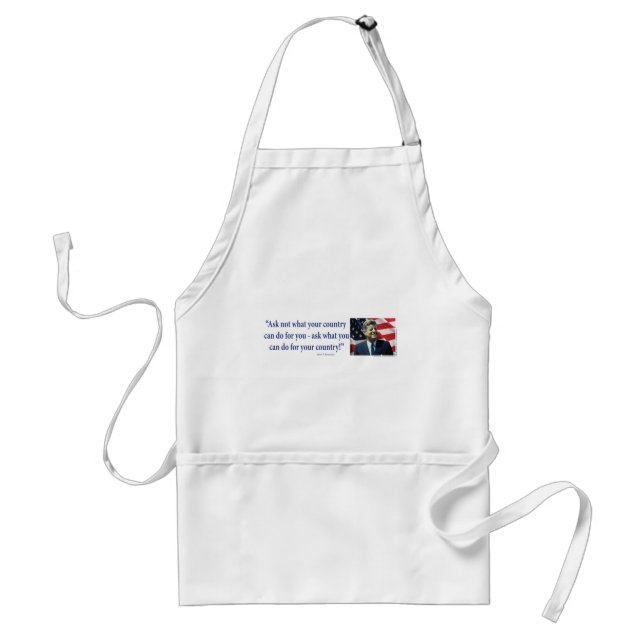 John F Kennedy Standard Apron (Front)