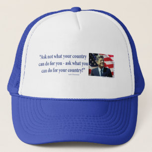 John F Kennedy Trucker Hat