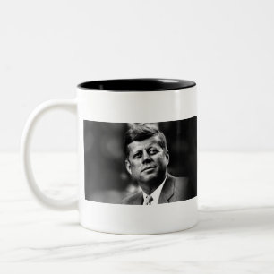 John F Kennedy Two-Tone Coffee Mug