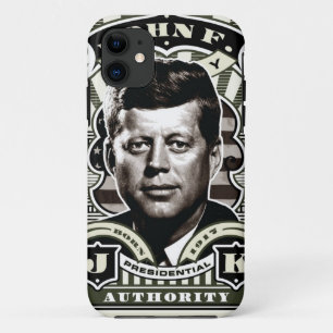 John F. Kennedy Vintage Stamp Art iPhone 11 Case