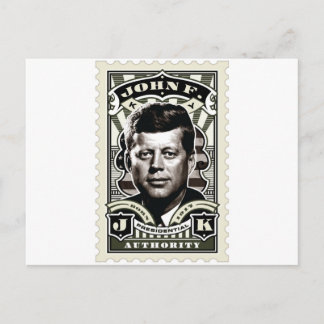 John F. Kennedy Vintage Stamp Art Postcard