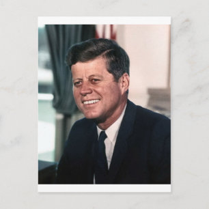 John F. Kennedy White House Colour Portrait Postcard