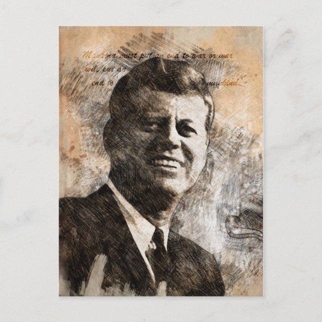 John Fitzgerald Kennedy Postcard (Front)