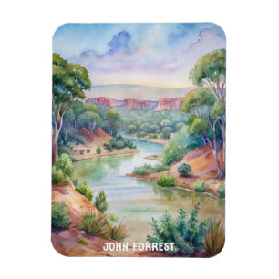 John Forrest National Park Watercolor Magnet
