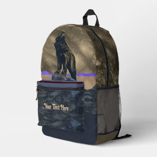 John Frew - Grizzly Bear Printed Backpack