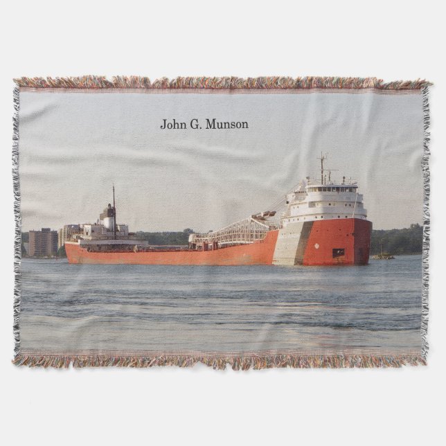 John G. Munson woven blanket (Front)