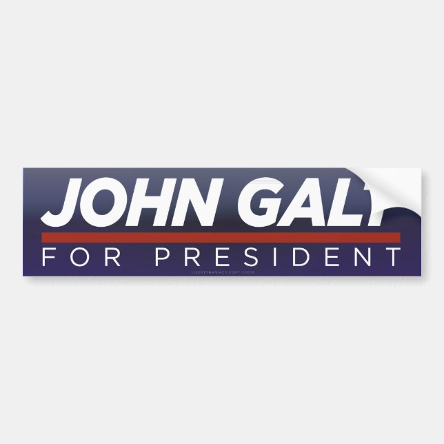 John Galt for President Bumper Sticker (Front)