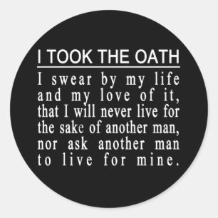 John Galt Oath stickers