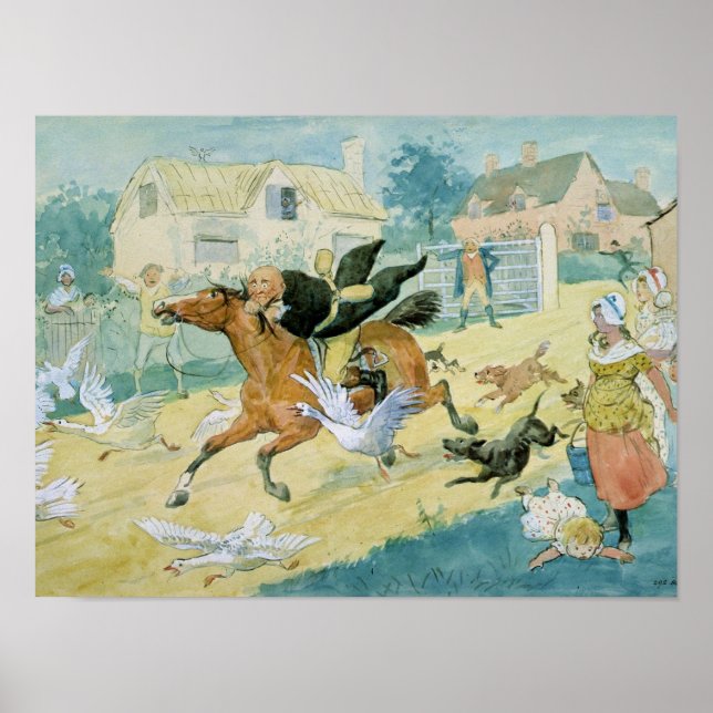 John Gilpin riding to Edmonton Poster (Front)