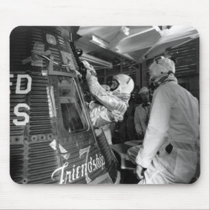 John Glenn Entering Friendship 7 Spacecraft Mouse Pad