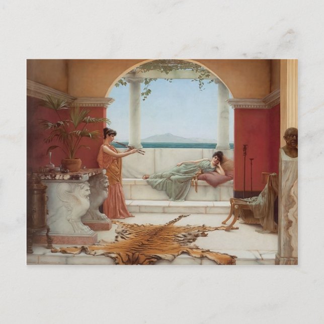 John Godward- The Sweet Siesta of a Summer Day Postcard (Front)