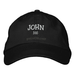 JOHN gotGod316.com 3:16 Wool Embroidered Hat