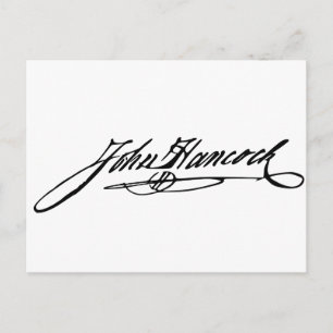 John Hancock Signature Postcard