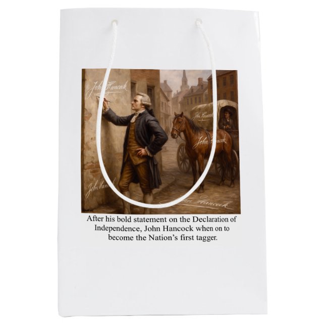 John Hancock Tagger Medium Gift Bag (Front)