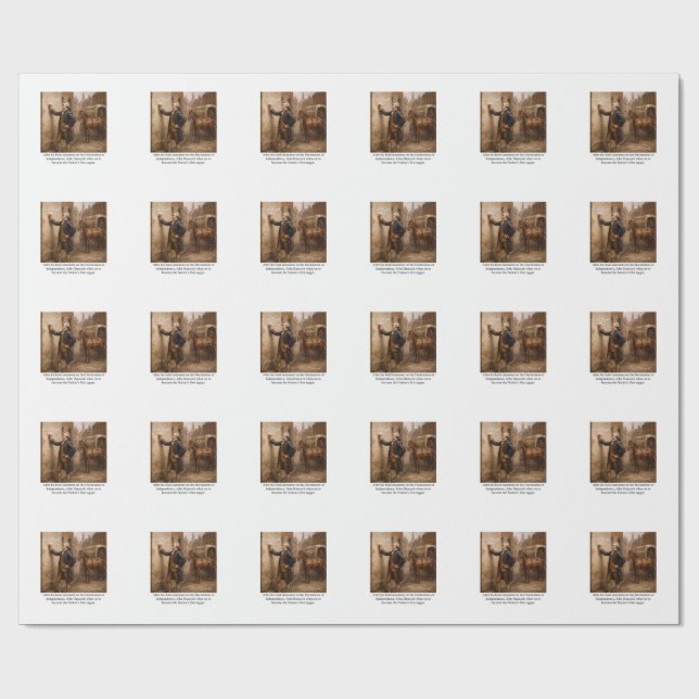 John Hancock Tagger Wrapping Paper (Flat)