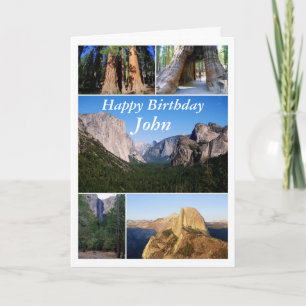 John Happy Birthday, Yosemite National Park Card