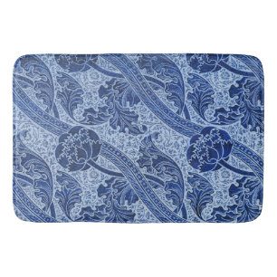 John Henry Dearle - Blue Florence Flower Pattern Bath Mat