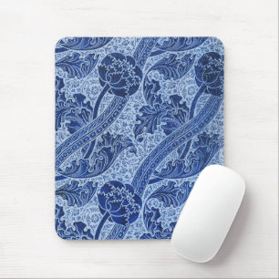 John Henry Dearle - Blue Florence Flower Pattern Mouse Pad