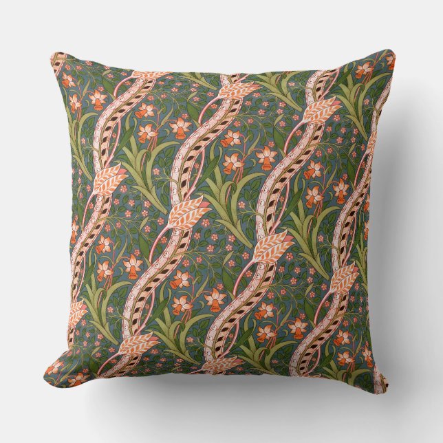 John Henry Dearle Daffodil Chintz Original Cushion (Front)