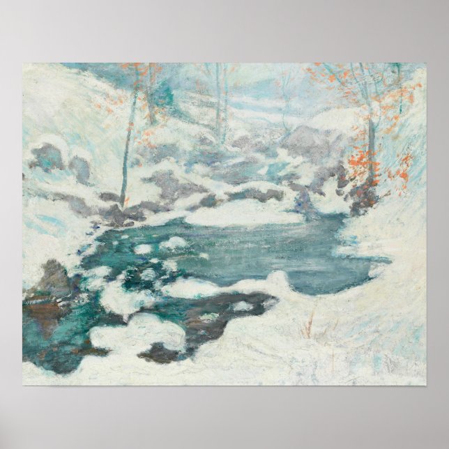 John Henry Twachtman - Icebound Poster (Front)