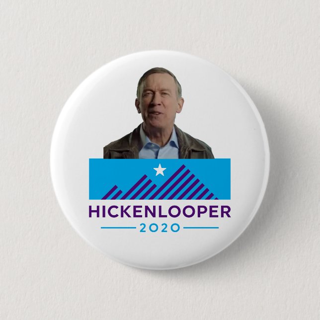 John Hickenlooper 2020 6 Cm Round Badge (Front)
